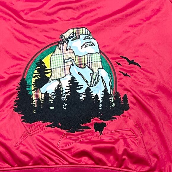 LRG Lifted Research Group Track Jacket Men XXL Red Full Zip Embroidered Y2K New - Picture 7 of 11